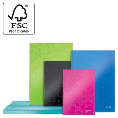 Beíró, A5, vonalas, 80 lap, keményfedeles, LEITZ 