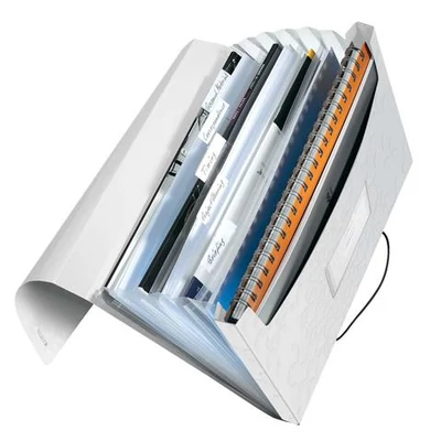 Harmonikamappa, A4, PP, 6 rekeszes, LEITZ 