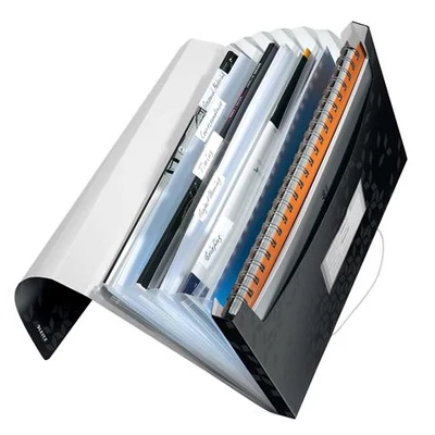Harmonikamappa, A4, PP, 6 rekeszes, LEITZ 