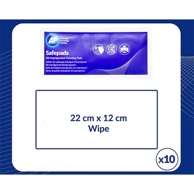 Tisztítókendő, izopropil alkohollal, nagy méretű, 100 db, AF 