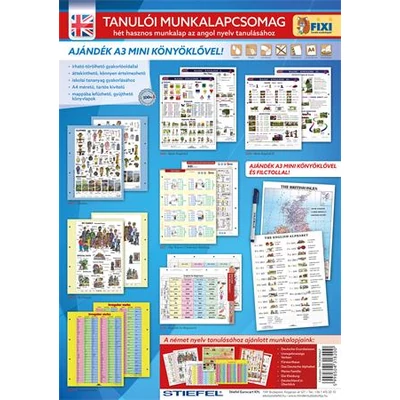 Tanulói munkalap csomag, 7 munkalap, 1 alátét, filc, STIEFEL, 