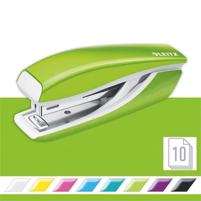 Tűzőgép, mini, No. 10, 10 lap, fém, LEITZ