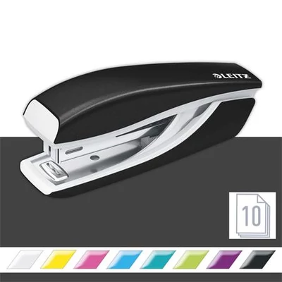 Tűzőgép, mini, No. 10,  10 lap, fém, LEITZ