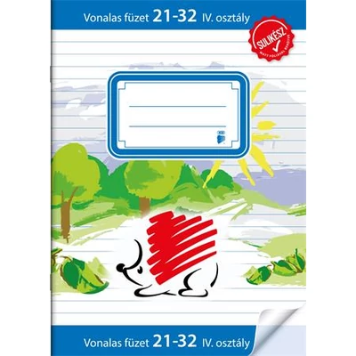 Füzet, tűzött, A5, vonalas, 32 lap, 4-8. osztály, ICO 