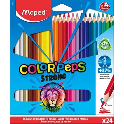 Színes ceruza készlet, háromszögletű, MAPED 