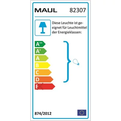 Asztali lámpa, energiatakarékos, felfogatható, MAUL 