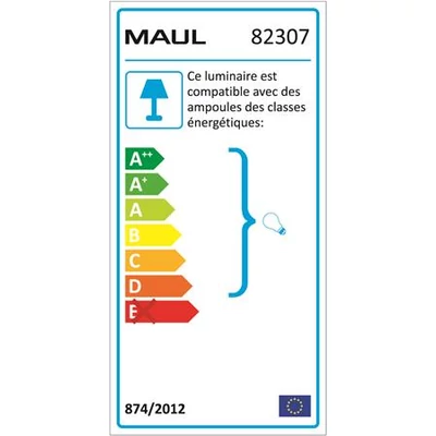 Asztali lámpa, energiatakarékos, felfogatható, MAUL 