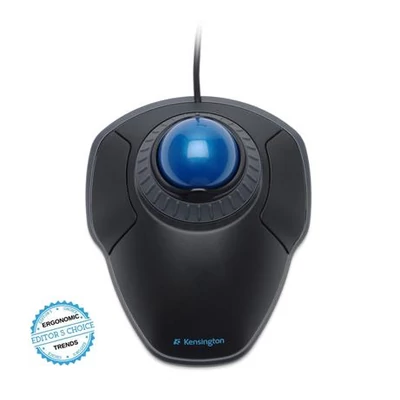 Egér, vezetékes, optikai, trackball, USB, KENSINGTON 