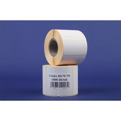 Etikett, thermo, 40x70 mm, 1000 etikett/tekercs