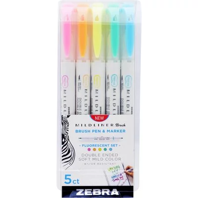 Ecsetirón készlet, kétvégű ZEBRA 