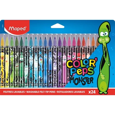 Filctoll készlet, 2,8 mm, kimosható, MAPED 