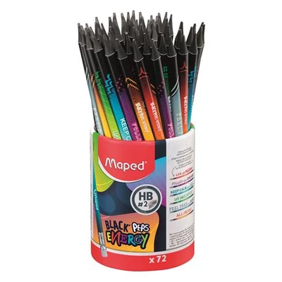 Grafitceruza radírral, ceruzatartó, HB, háromszögletű, MAPED 