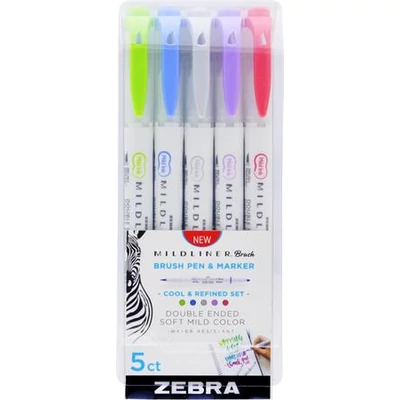 Ecsetirón készlet, kétvégű ZEBRA 