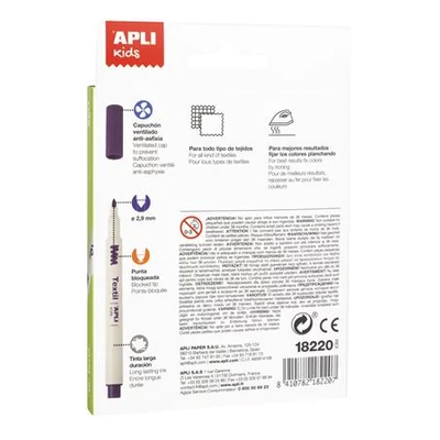 Textilfilc, 2,9 mm, APLI Kids 