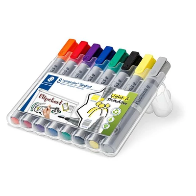 Flipchart marker vegyes készlet, 2/2-5 mm, STAEDTLER 