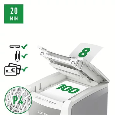 Iratmegsemmisítő, konfetti, 100 lap, LEITZ 