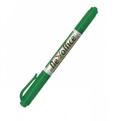 Alkoholos marker, 0,4/1,0 mm, kúpos, kétvégű, FLEXOFFICE 