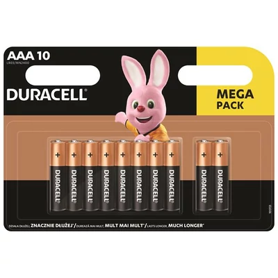 Elem, AAA mikro, 10 db, DURACELL 
