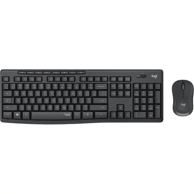 Egér- és billentyűzet készlet, vezeték nélküli, USB, LOGITECH, 