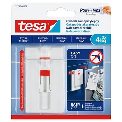 Akasztószög, öntapadó, állítható, TESA 