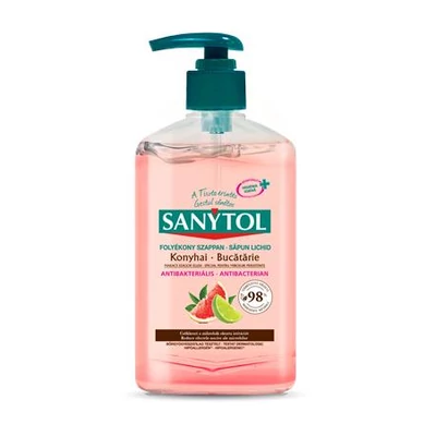 Antibakteriális folyékony szappan, 250 ml, SANYTOL 