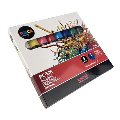 Dekormarker készlet, 1,8-2,5 mm, UNI 