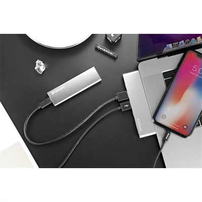 SSD (külső memória), 480 GB, USB 3.2 Gen2, VERBATIM 
