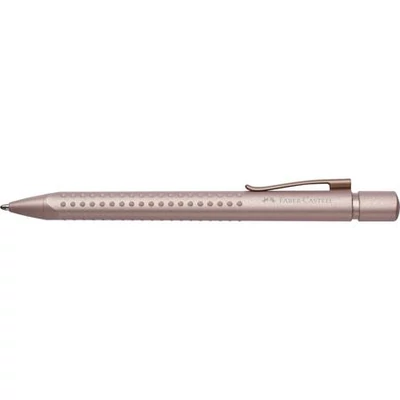 Golyóstoll, 0,5 mm, nyomógombos, rózsaszín tolltest, FABER-CASTELL 