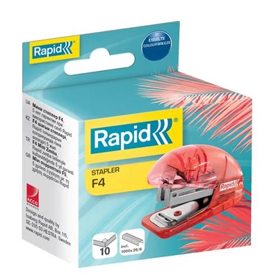 Tűzőgép, mini, 24/6, 26/6, 10 lap, RAPID 
