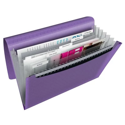 Harmonikamappa, A4, PP, 6 rekeszes, ESSELTE 