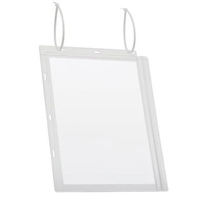 Információs tasak, vízálló, kábelkötegelővel rögzíthető, A4, DURABLE