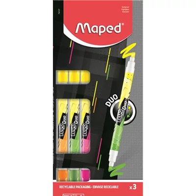 Szövegkiemelő készlet, 1-5 mm, kétvégű, MAPED 