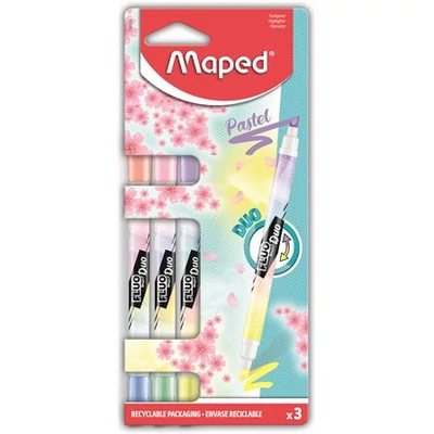 Szövegkiemelő készlet, 1-5 mm, kétvégű, MAPED 