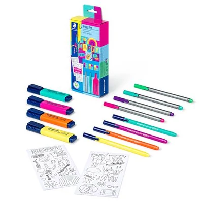 Írószer készlet, ajándék matricákkal, STAEDTLER® 
