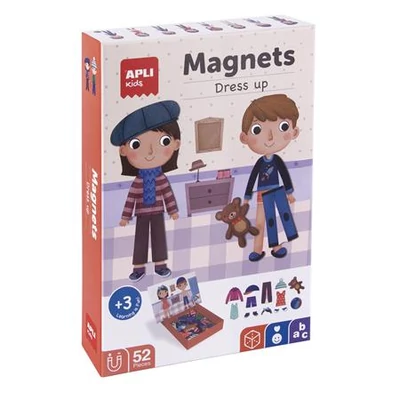 Mágneses készségfejlesztő készlet, 40 db, APLI Kids 