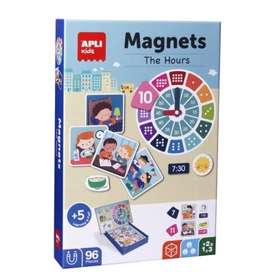 Mágneses készségfejlesztő készlet, 96 db, APLI Kids 