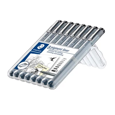 Tusfilc készlet, 8 különböző vonalvastagság, STAEDTLER 