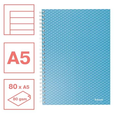 Spirálfüzet, A5, vonalas, 80 lap, ESSELTE  