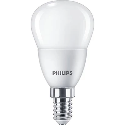 LED izzó, E14, kisgömb, P45, 5W, 470lm, 2700K, PHILIPS 