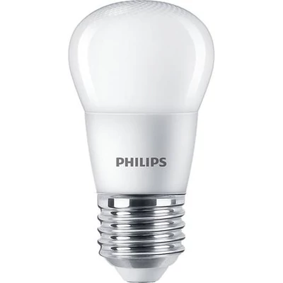LED izzó, E27, kisgömb, P45, 5W, 470lm, 2700K, PHILIPS 