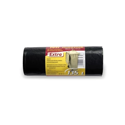 Szemeteszsák, extra erős, 135 l, 10 db, 70x110 cm, 27 µ, TUTI 