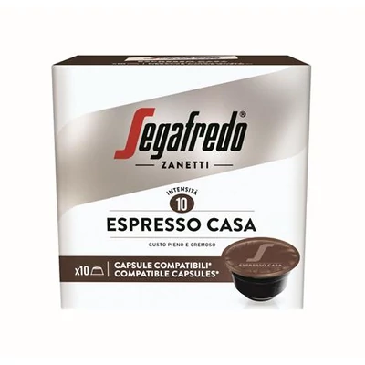 Kávékapszula, Dolce Gusto kompatibilis, 10 db, SEGAFREDO 