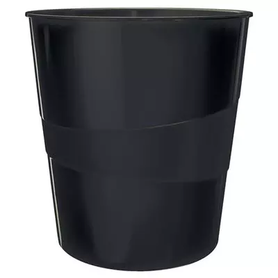 Papírkosár, 15 liter, LEITZ "Recycle", fekete
