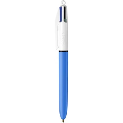 Golyóstoll, 0,32 mm, nyomógombos, négyszínű, BIC 