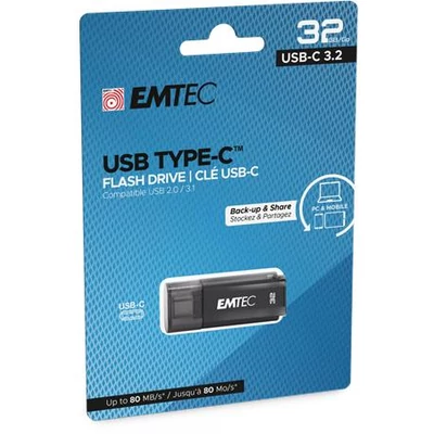Pendrive, 32GB, USB-C 3.2, EMTEC 