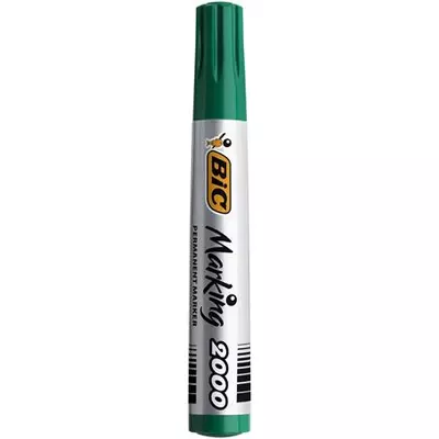 Alkoholos marker, 4,95 mm, kúpos, BIC "ECO 2000" zöld