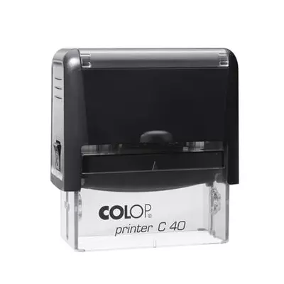 Bélyegző, COLOP "Printer C 40", kék cserepárnával