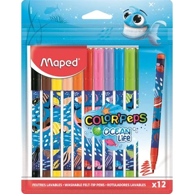 Filctoll készlet, 2 mm, kimosható, MAPED 