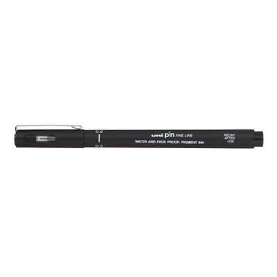 Rajzmarker, 0,2 mm, UNI PIN, fekete
