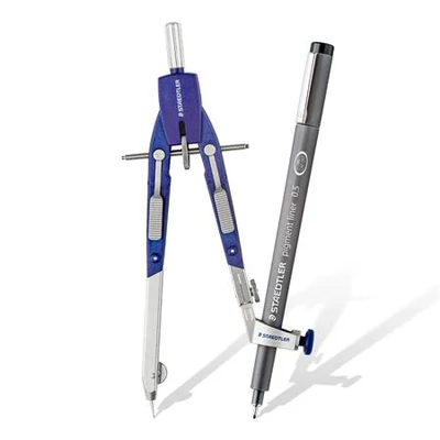 Körző készlet, precíziós, 4 darabos, STAEDTLER 
